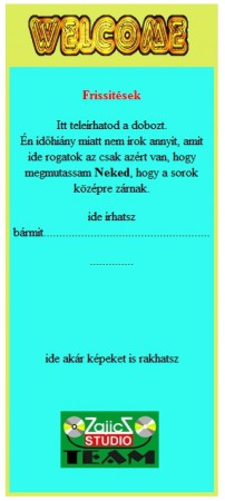 Hirdoboz oszlop képekkel
